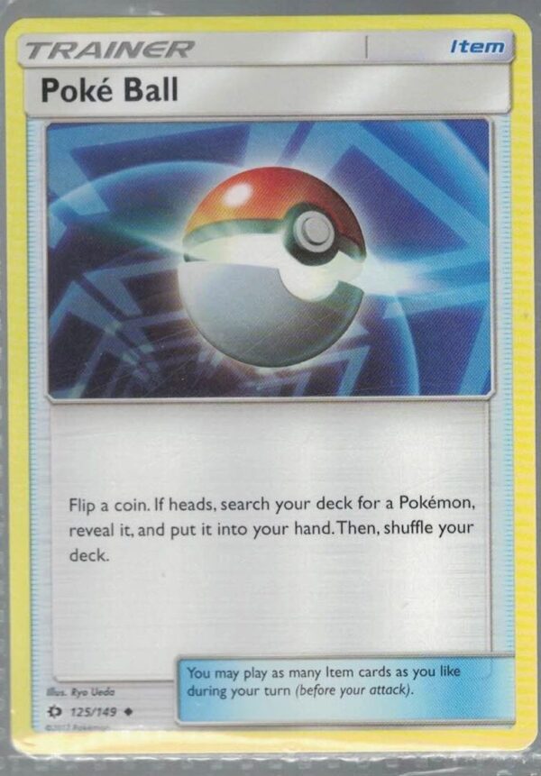 Poke Ball 125/149 Sun & Moon (Uncommon) (Exc Condition)