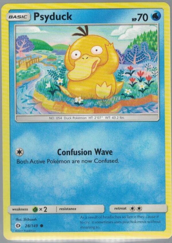 Psyduck 28/149 Sun & Moon (Common) (Exc Condition)