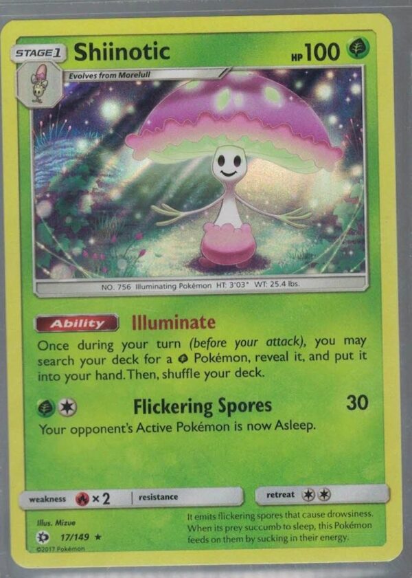 Shiinotic 17/149 Sun & Moon (Theme Deck Rare) (Exc Condition)