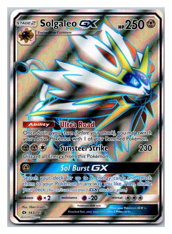 Solgaleo GX 143/149 Sun & Moon (Ultra Rare) (Exc Condition)
