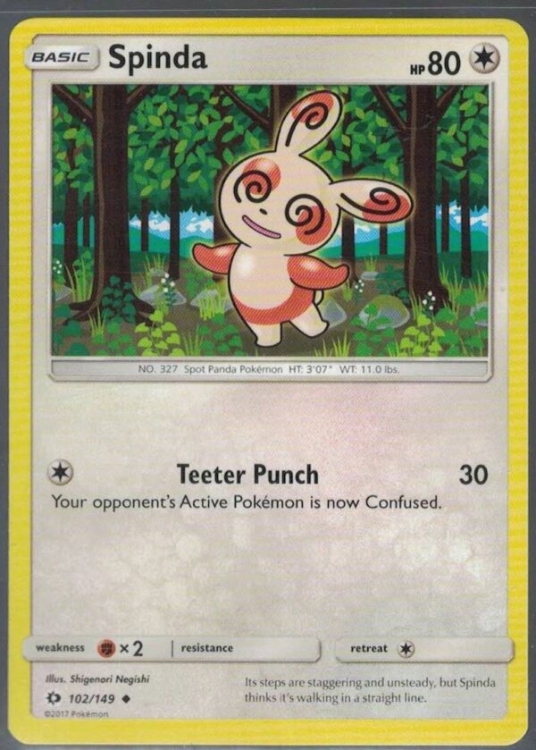 Spinda 102/149 Sun & Moon (Uncommon) (Exc Condition)