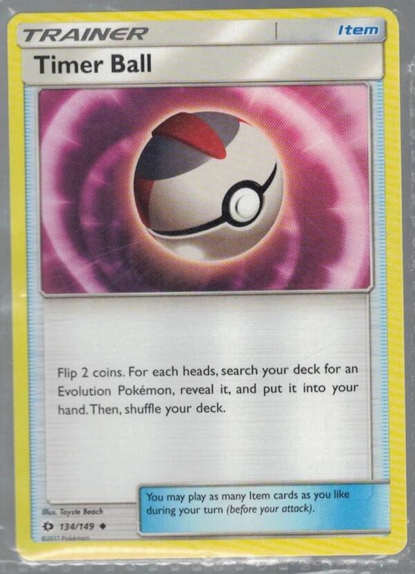 Timer Ball 134/149 Sun & Moon (Uncommon) (Exc Condition)