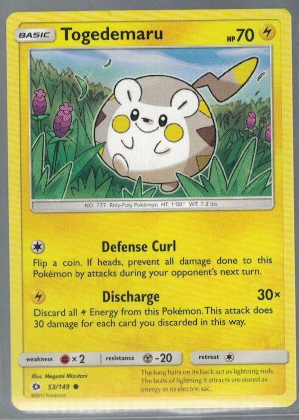 Togedemaru 53/149 Sun & Moon (Common) (Exc Condition)