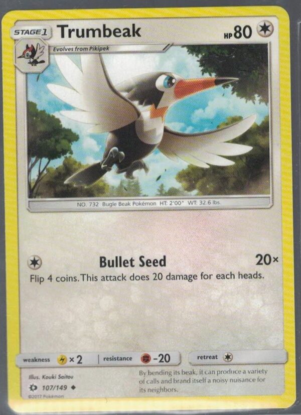 Trumbeak 107/149 Sun & Moon (Uncommon) (Exc Condition)
