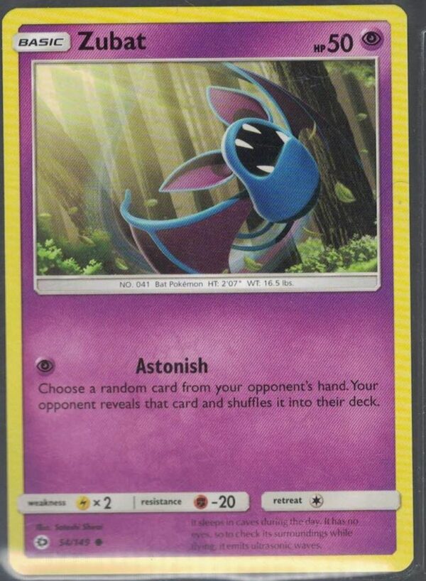 Zubat 54/149 Sun & Moon (Common) (Exc Condition)