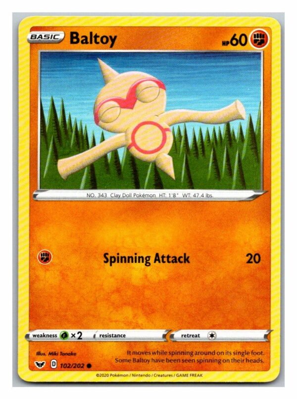 Baltoy 102/202 Sword and Shield (Common) (Exc Condition)