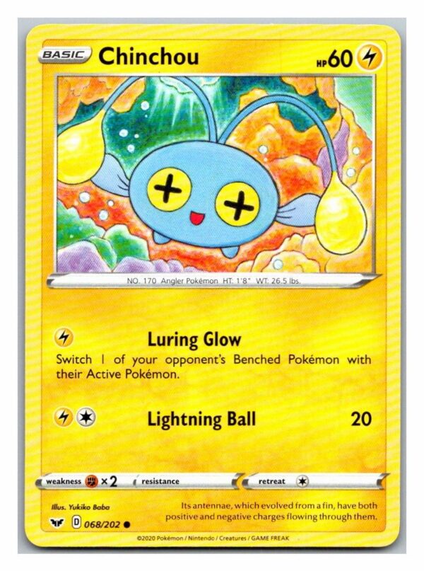 Chinchou 68/202 Sword and Shield (Common) (Exc Condition)