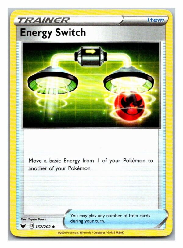 Energy Switch 162/202 Sword and Shield (Uncommon) (Exc Condition)