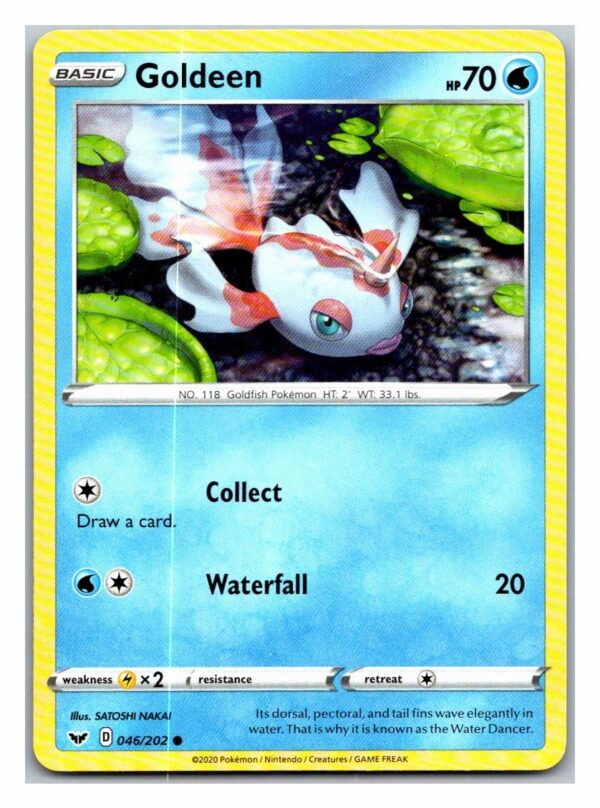 Goldeen 46/202 Sword and Shield (Common) (Exc Condition)