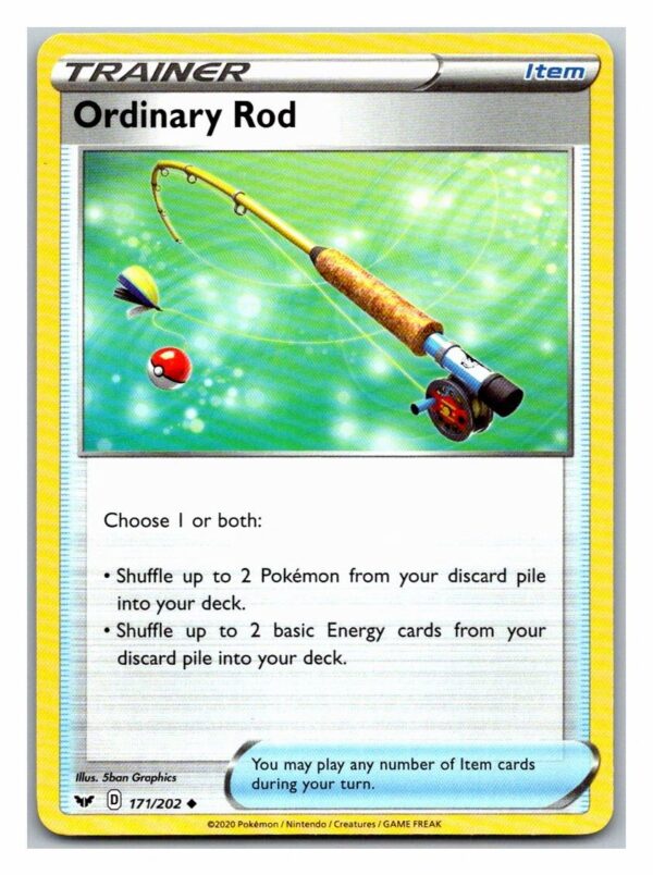 Ordinary Rod 171/202 Sword and Shield (Uncommon) (Exc Condition)
