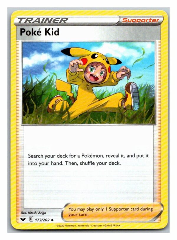 Poke Kid 173/202 Sword and Shield (Uncommon) (Exc Condition)