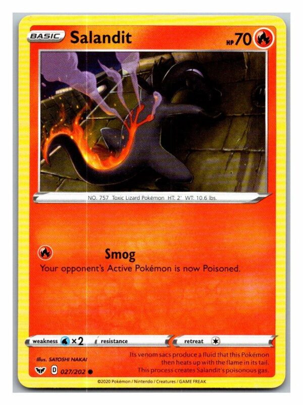 Salandit 27/202 Sword and Shield (Common) (Exc Condition)