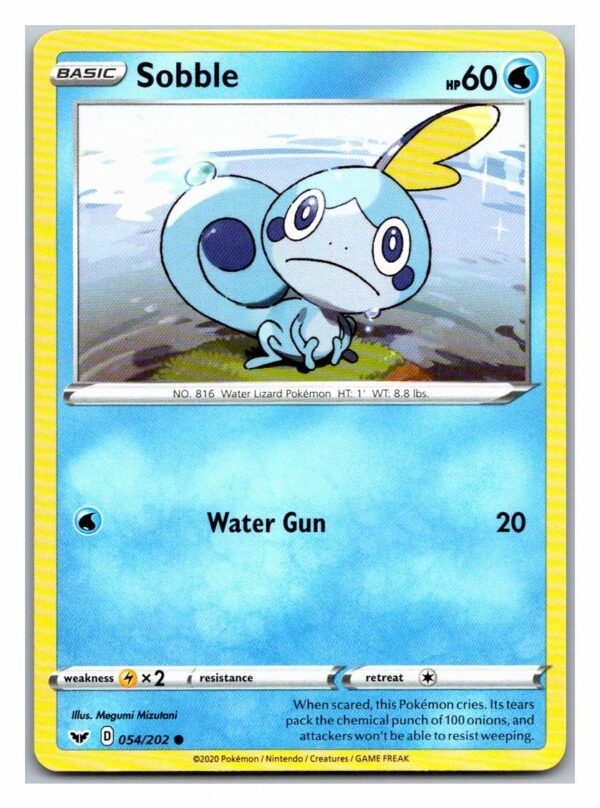Sobble 54/202 Sword and Shield (Common) (Exc Condition)