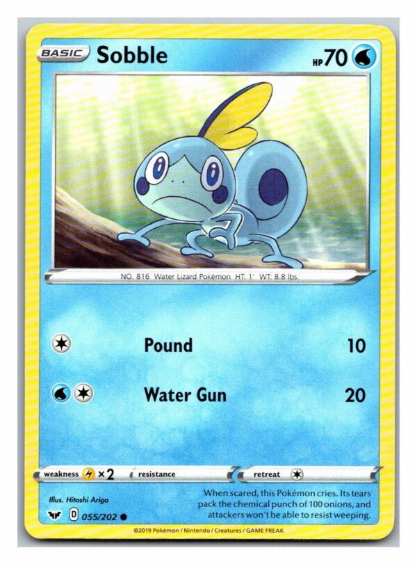 Sobble 55/202 Sword and Shield (Common) (Exc Condition)