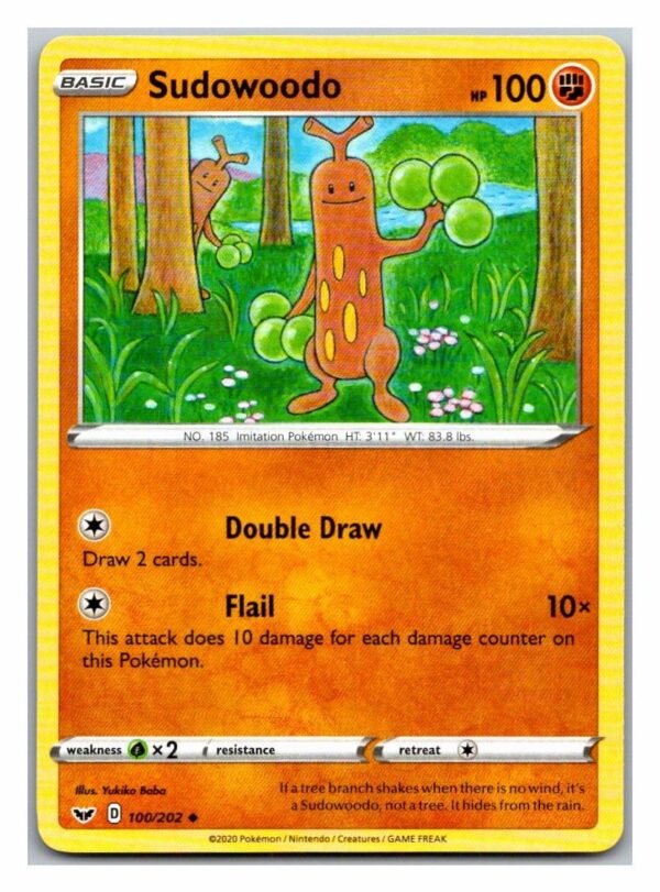Sudowoodo 100/202 Sword and Shield (Uncommon) (Exc Condition)