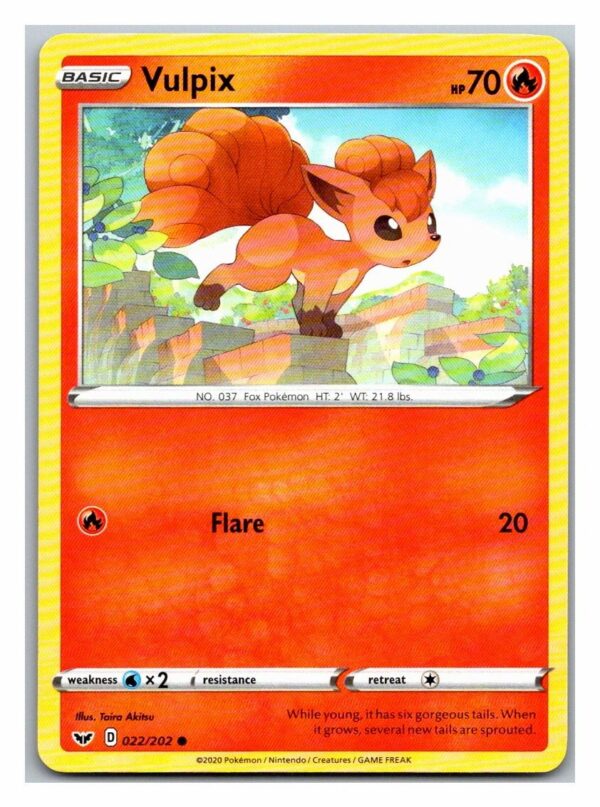 Vulpix 22/202 Sword and Shield (Common) (Exc Condition)