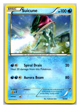 Suicune 14/30 Pikachu Libre and Suicune Trainer Kit (Exc Condition)
