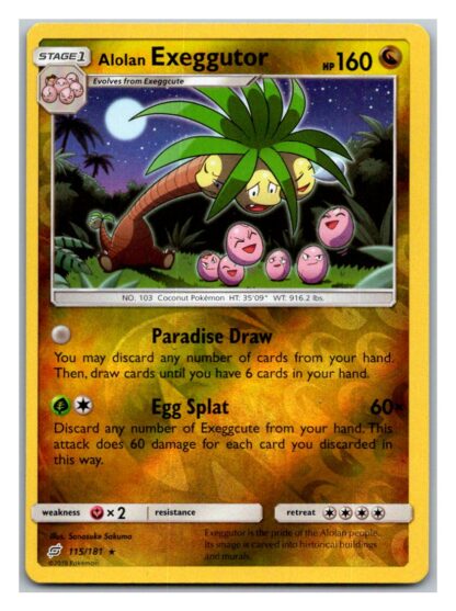 Alolan Exeggutor 115/181 Team Up (Reverse Holo) (Exc Condition)