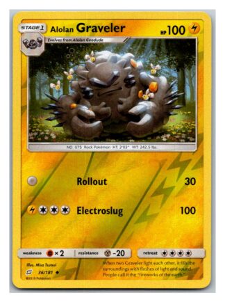 Alolan Graveler 36/181 Team Up (Reverse Holo) (Exc Condition)