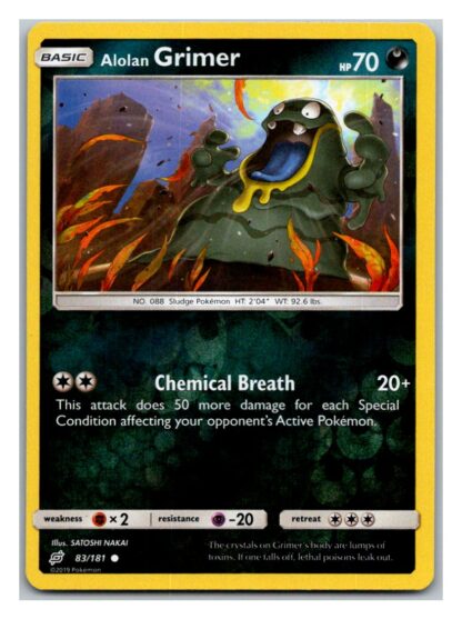 Alolan Grimer 83/181 Team Up (Reverse Holo) (Exc Condition)
