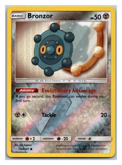 Bronzor 100/181 Team Up (Reverse Holo) (Exc Condition)