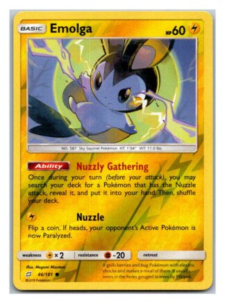 Emolga 46/181 Team Up (Reverse Holo) (Exc Condition)