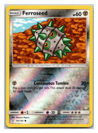 Ferroseed 102/181 Team Up (Reverse Holo) (Exc Condition)
