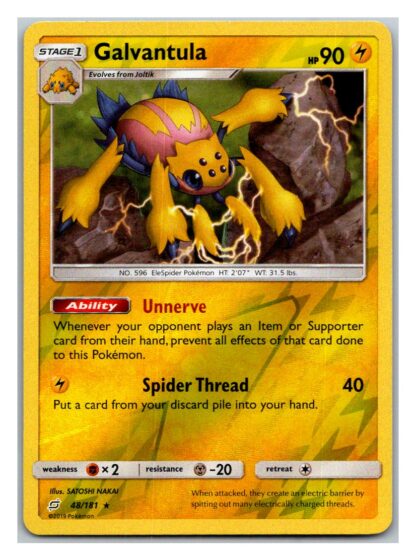 Galvantula 48/181 Team Up (Reverse Holo) (Exc Condition)