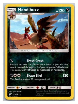 Mandibuzz 93/181 Team Up (Reverse Holo) (Exc Condition)