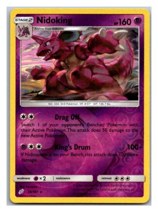 Nidoking 59/181 Team Up (Reverse Holo) (Exc Condition)