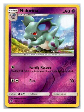 Nidorina 55/181 Team Up (Reverse Holo) (Exc Condition)