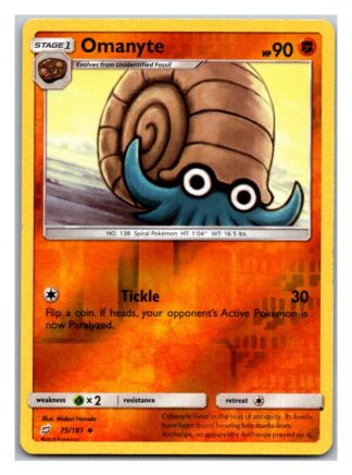 Omanyte 75/181 Team Up (Reverse Holo) (Exc Condition)