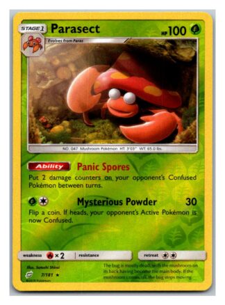 Parasect 7/181 Team Up (Reverse Holo) (Exc Condition)