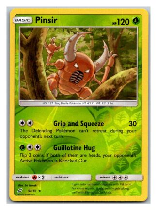 Pinsir 9/181 Team Up (Reverse Holo) (Exc Condition)