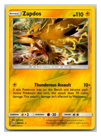 Zapdos 40/181 Team Up (Reverse Holo) (Exc Condition)