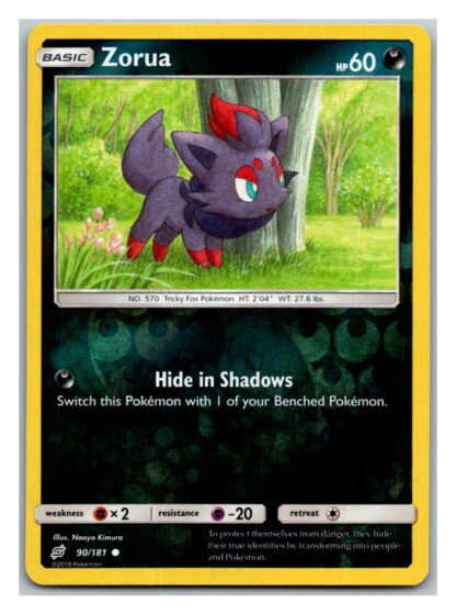 Zorua 90/181 Team Up (Reverse Holo) (Exc Condition)