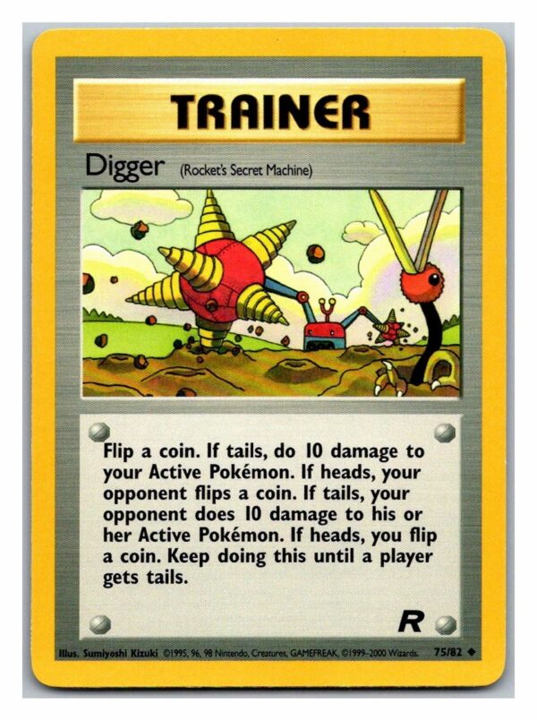 Digger 75/82 Team Rocket (Uncommon) (Unlimited Excellent Condition)