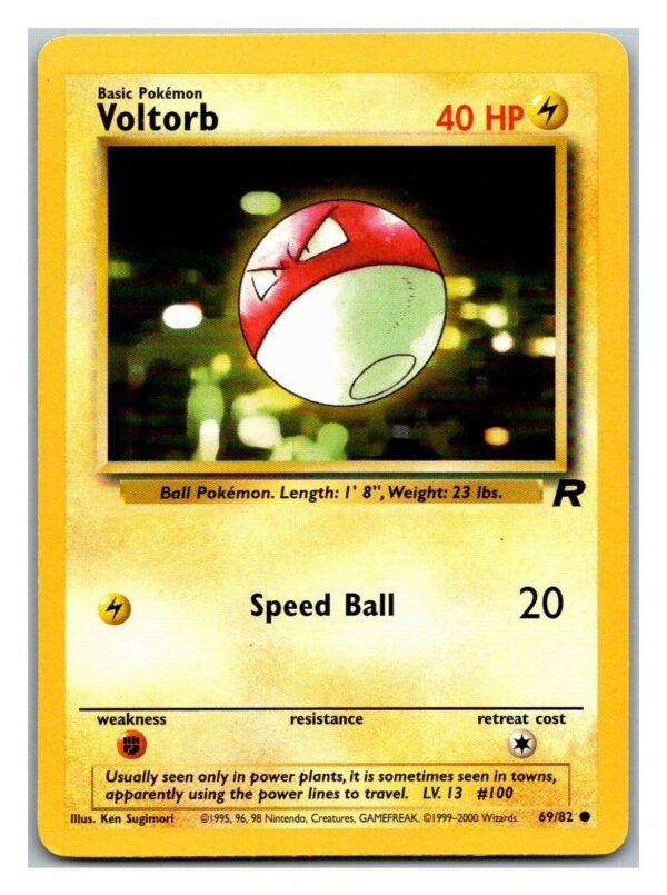 Voltorb 69/82 Team Rocket (Common) (Unlimited Excellent Condition)