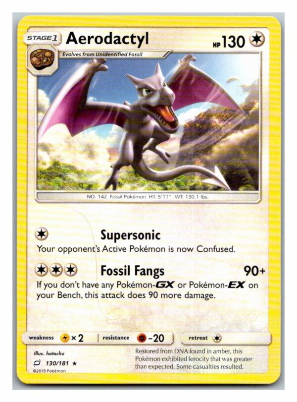 Aerodactyl 130/181 Team Up (Rare) (Exc Condition)