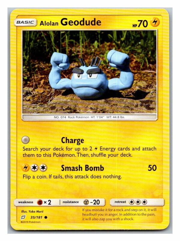 Alolan Geodude 35/181 Team Up (Common) (Exc Condition)