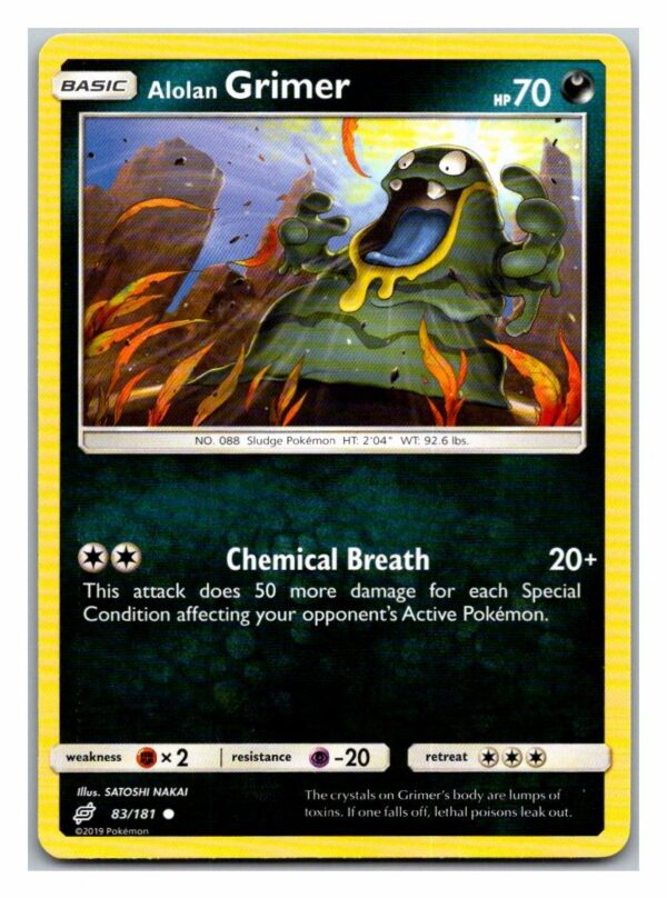 Alolan Grimer 83/181 Team Up (Common) (Exc Condition)