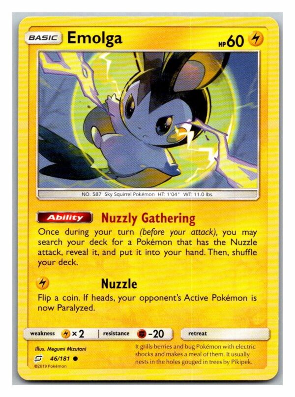 Emolga 46/181 Team Up (Common) (Exc Condition)