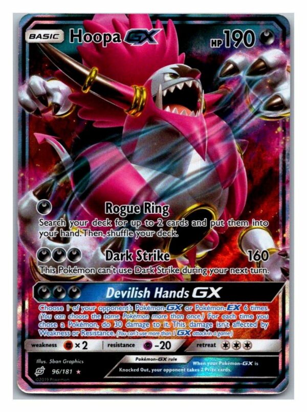 Hoopa GX 96/181 Team Up (Ultra Rare) (Exc Condition)