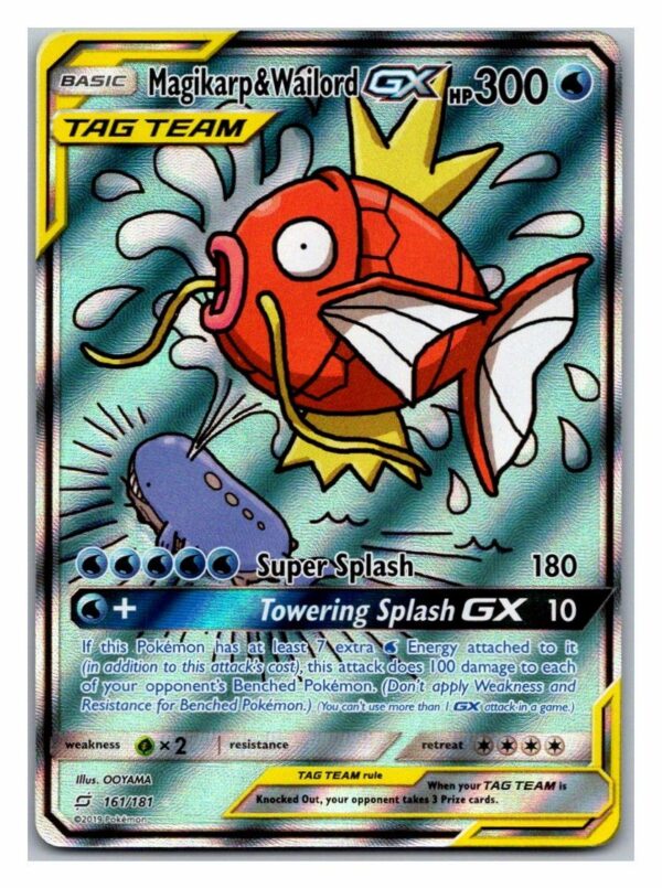 Magikarp & Wailord GX 161/181 Team Up (Ultra Rare) (Exc Condition)