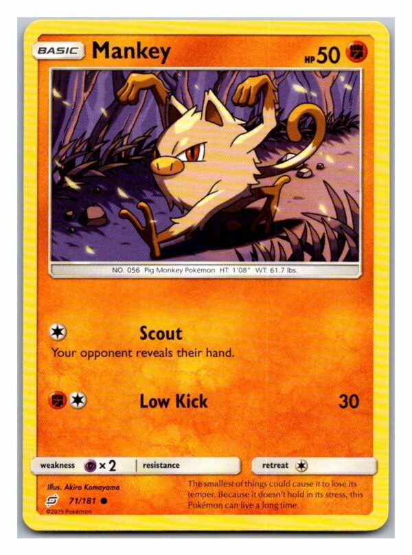 Mankey 71/181 Team Up (Common) (Exc Condition)