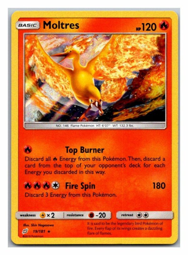 Moltres 19/181 Team Up (Holo) (Exc Condition)