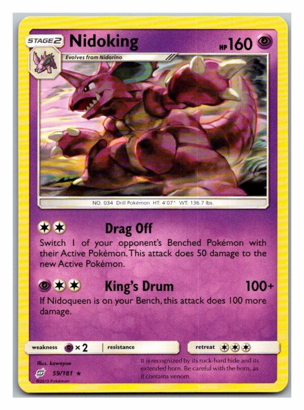 Nidoking 59/181 Team Up (Rare) (Exc Condition)