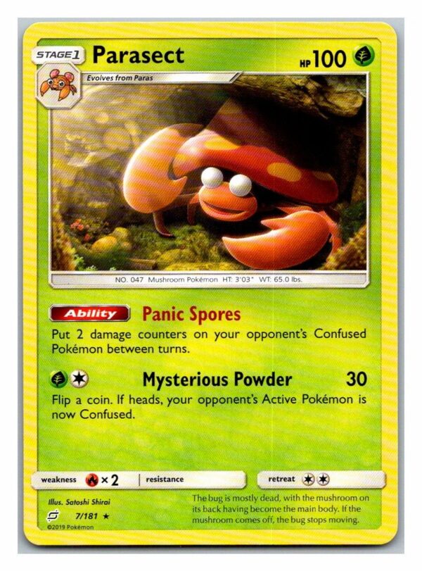 Parasect 7/181 Team Up (Rare) (Exc Condition)