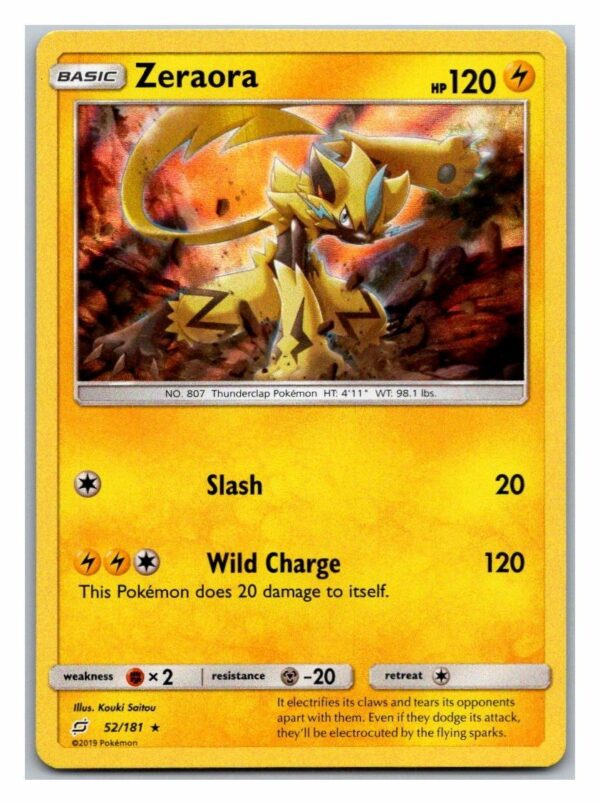 Zeraora 52/181 Team Up (Holo) (Exc Condition)