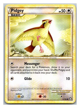Pidgey 71/102 Triumphant (Common) (LP Condition)